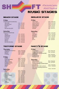 118-Shift Festival Schedule