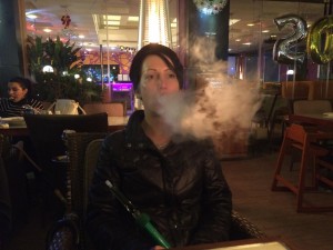 149 - Enjoying hookah in Kuwait City in Al Bida`, Al 'Āşimah, Kuwait.