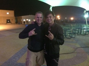 309 - Meet and greet after show at Al Udeid Air Base, Qatar